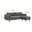 sofa set with chaise Tov Furniture Sectionals Grey