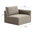 velvet white accent chair Tov Furniture Sectionals Taupe