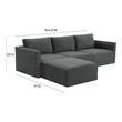 huge leather sectional Tov Furniture Sectionals Charcoal