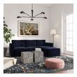 wood upholstered storage bench Tov Furniture Benches & Ottomans Navy