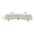sofa chaise couch Tov Furniture Sectionals Cream