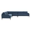 black and grey sectional couch Tov Furniture Sectionals Blue