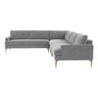 large sectional couch leather Tov Furniture Sectionals Grey