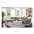 large couch with chaise lounge Tov Furniture Sectionals Grey