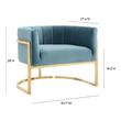 fur furniture Tov Furniture Accent Chairs Chairs Sea Blue