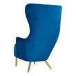 fabric accent chair Tov Furniture Accent Chairs Chairs Navy