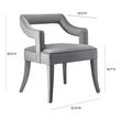 teal club chair Tov Furniture Dining Chairs Grey