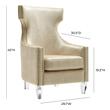 chaise lounge armchair Tov Furniture Accent Chairs Gold