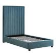 wooden bed frame queen with storage Tov Furniture Beds Sea Blue