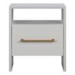 french contemporary nightstand Tov Furniture Nightstands White