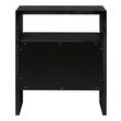 bedside modern table Tov Furniture Nightstands Black