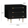 tall gold nightstand Tov Furniture Nightstands Black