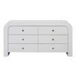 six drawer bedroom dresser Tov Furniture Dressers White