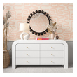 six drawer bedroom dresser Tov Furniture Dressers White