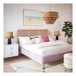 low profile queen bed frame with headboard Tov Furniture Beds Blush