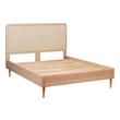 twin xl platform bed frame with headboard Tov Furniture Beds Natural Ash