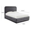 adult single bed with storage Tov Furniture Beds Dark Grey