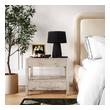 table lamp nightstand Tov Furniture Nightstands White