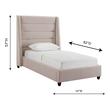 twin xl wood bed frame with headboard Tov Furniture Beds Blush