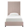 cream platform bed frame Tov Furniture Beds Blush