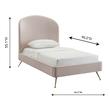 bed board double Tov Furniture Beds Blush