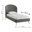 queen size bed frame with storage drawers Tov Furniture Beds Grey