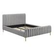 queen bed with under storage Tov Furniture Beds Grey