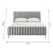 queen bed with under storage Tov Furniture Beds Grey