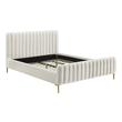 modern bed base Tov Furniture Beds Cream