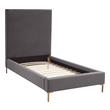 king bed platform wood Tov Furniture Beds Grey