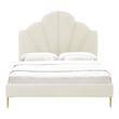 king single bed frame with drawers Tov Furniture Beds Cream