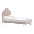 modern king size bed frame with headboard Tov Furniture Beds Blush
