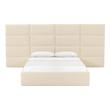 twin bed and full bed Tov Furniture Beds Cream
