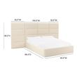 twin bed and full bed Tov Furniture Beds Cream