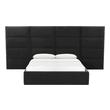 black bed frame double Tov Furniture Beds Black