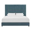 king white upholstered bed Tov Furniture Beds Sea Blue