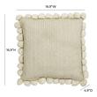 round boucle pillow Tov Furniture Pillows Natural