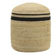 ivory arm chairs Tov Furniture Ottomans Black,Natural
