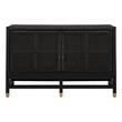 oak sideboard cabinet Tov Furniture Buffets Charcoal