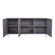 black gloss sideboard Tov Furniture Buffets Buffets and Cabinets Grey