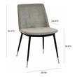 mcm lounge chair with ottoman Tov Furniture Dining Chairs Grey