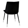 blue velvet arm chairs Tov Furniture Dining Chairs Black