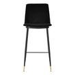 metal bar stools with leather seats Tov Furniture Stools Black