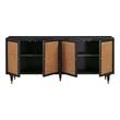 side table for bedroom with drawers Tov Furniture Buffets Black