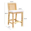 white and chrome bar stools Tov Furniture Stools Natural