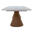 narrow foyer table Tov Furniture Dining Tables Natural,White