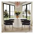 wooden dining table and chairs set Tov Furniture Dining Chairs Black