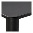 circular dining table with leaf Tov Furniture Dining Tables Black