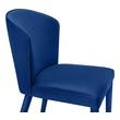 chaise leather lounge chair Tov Furniture Dining Chairs Navy
