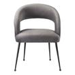 black dining table white chairs Tov Furniture Dining Chairs Grey